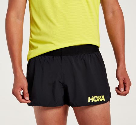 Hoka One One Performance Woven 2" Short Homem - Bermudas Pretas | PT-2oyhRmC